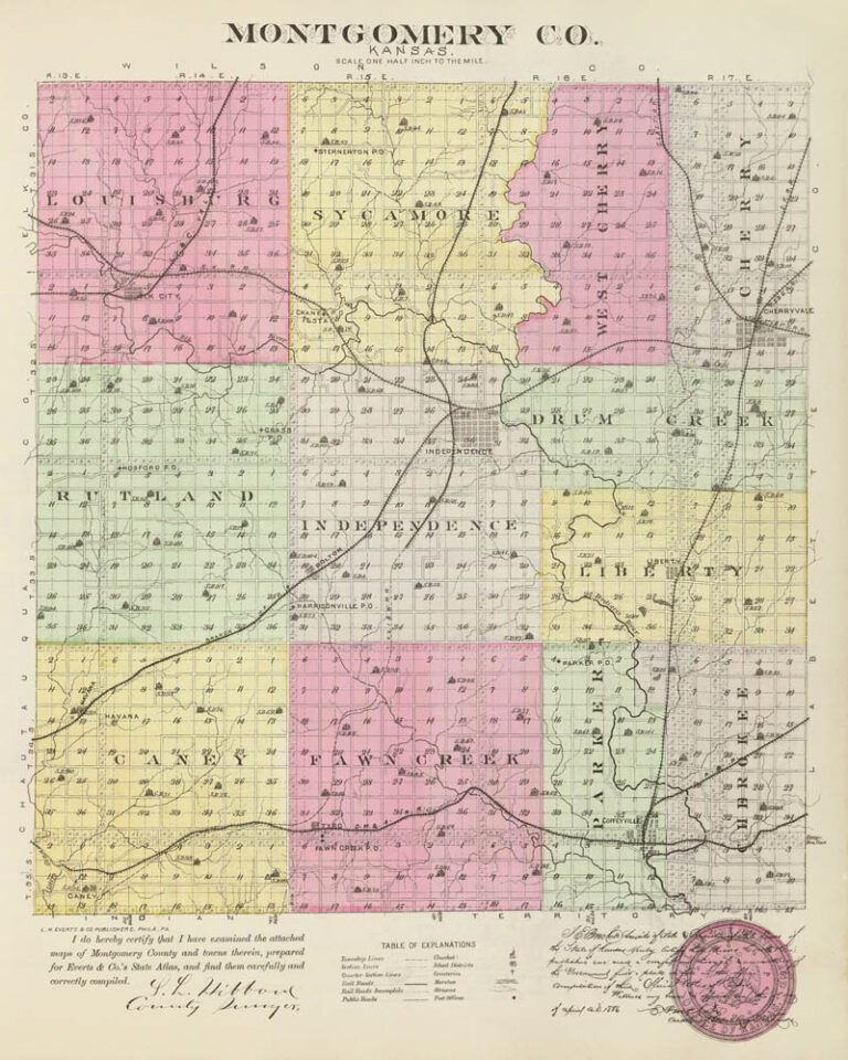 Parker Township Kansas Extinct In Montgomery County Legends Of Kansas