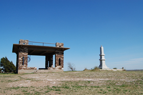 Atop Pawnee Rock