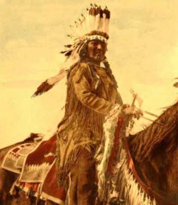 Arapaho Warrior by Edward S. Curtis
