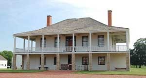 The old Fort Scott Hospital now serves as the Visitors Center by Kathy Weiser-Alexander.