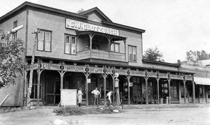 Glotzback Store in Paxico, Kansas, 1920.