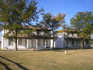 Officers' Quarters, Fort Hays, Kansas by Kathy Alexander.
