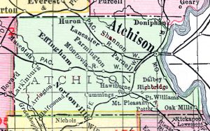 Atchison County, Kansas Map