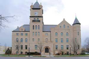 Douglas County Courthouse in Lawrence, Kansas by Kathy Weiser-Alexander.