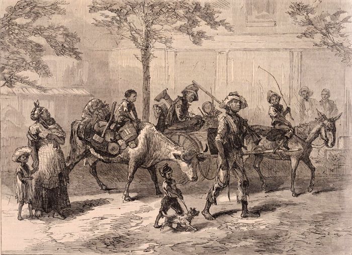 Exodusters En Route to Kansas, Harper's Weekly 1879