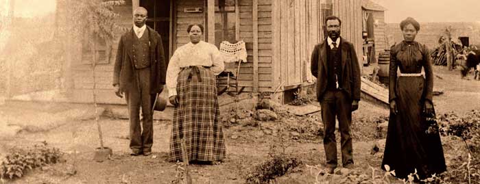 Exodusters in Nicodemus, Kansas.