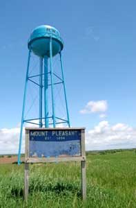 The site of Mount Pleasant, Kansas by Kathy Weiser-Alexander.