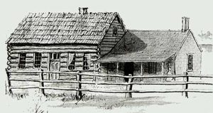 Lecompton, Kansas Democratic headquarters, 1877