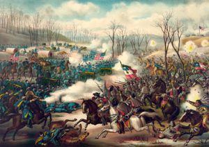 Battle of Pea Ridge, Arkansas by Kurz and Allison.