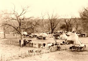 Osage camp, by O. Drum, 1906