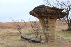 Mushroom Rock State Park, Kansas by Kathy Weiser-Alexander.