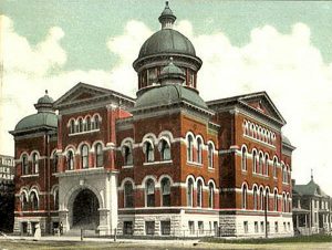 Emporia's first courthouse.