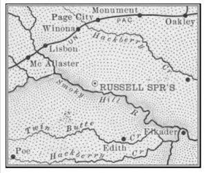 Logan County, Kansas Map, 1899.