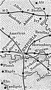 Lyon County 1899 Map 