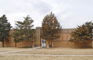 Old grade school built by the Works Progress Administration in 1937. Photo by Kathy Weiser-Alexander.