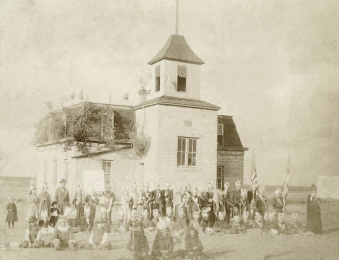 Rush Center, Kansas School 1895.