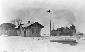 Missouri Pacific Railroad in Horace, Kansas.