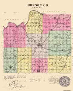 Johnson County, Kansas Map, 1911
