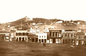 Portsmouth Square San Francisco during the gold rush.