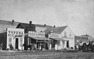 Kansas Avenue, Topeka, Kansas, 1860s.