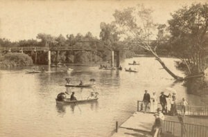 Walnut River in Arkansas City, Kansas 1890.