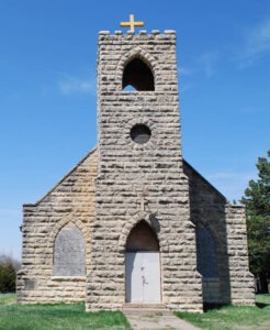 St. Joseph's Church in Riley County, Kansas, courtesy Geary County Historical Society.