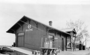 Atchison, Topeka & Santa Fe Railroad in Bazine, Kansas.