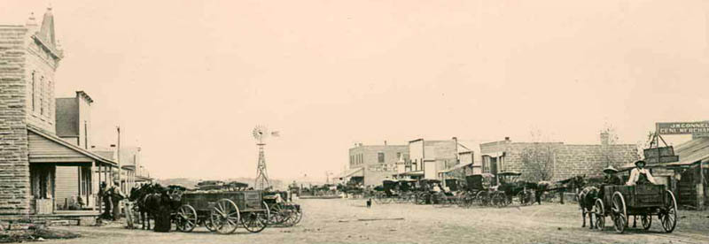 Bazine, Kansas in about 1910.
