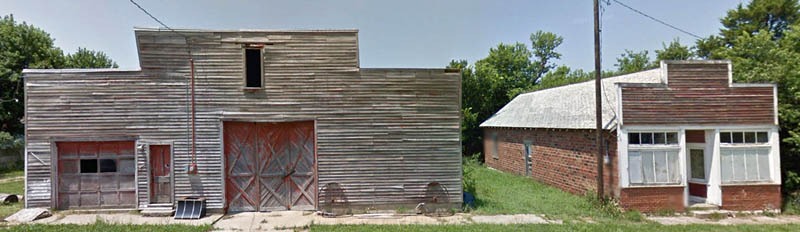 Fostoria, Kansas buildings courtesy Google Maps.