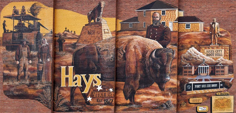 Hays, Kansas Mural by Kathy Alexander.
