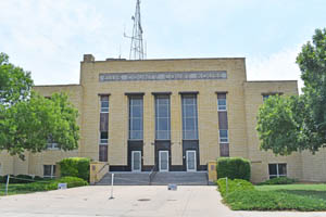 Ellis County courthouse in Hays, Kansas by Kathy Alexander.