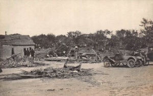 Hoisington, Kansas tornado damage, 1919.