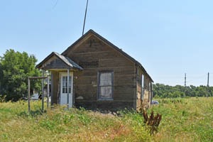 An old shack remains in South Hoisington, Kansas by Kathy Alexander.