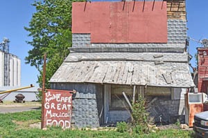 An old cafe in Monument, Kansas by Kathy Alexander.