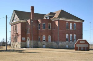 Union School in Burns, Kansas courtesy State Kansas Historical Society.