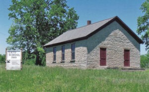 Cato, Kansas School in Crawford County, courtesy the Kansas State Historical Society.