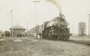 Chicago, Rock Island, & Pacific Railroad in Clyde, Kansas, about 1915.