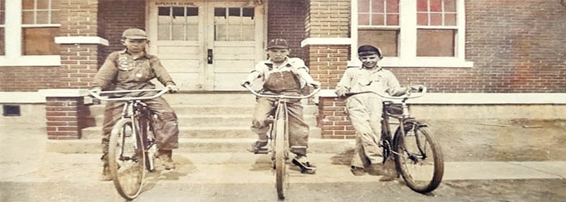 Schoolboys in Marion County, Kansas.