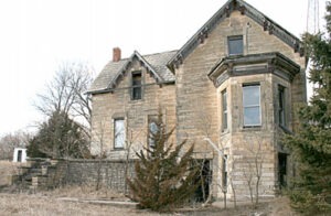 Charles Murray's French Chateau in Minersville, Kansas.