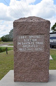 Lost Spring Station Marker by Kathy Alexander.