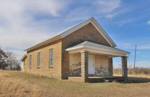 Oak Grove School in Neosho County, Kansas, courtesy Kansas Historical Society.
