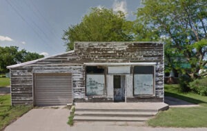 An old business building in Rice, Kansas, courtesy Google Maps.