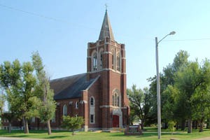 Holy Redeemer Catholic Church in Tampa, Kansas by Kathy Alexander.