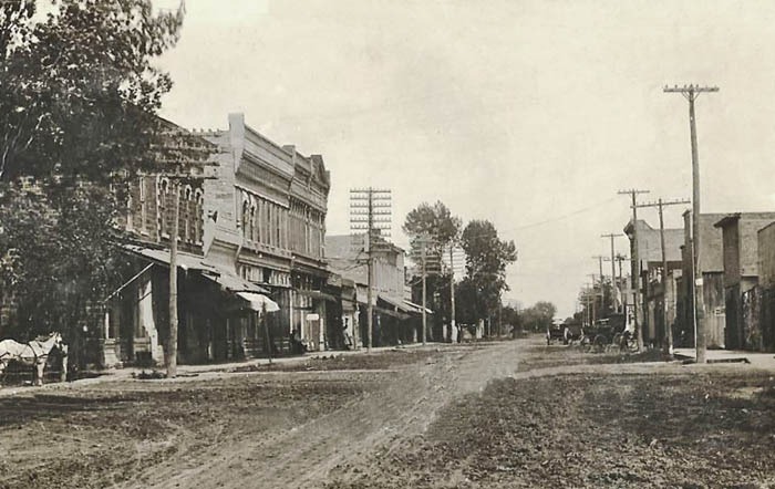 Glasco, Kansas Main Street, 1910.