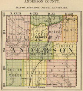 Anderson County Map, 1878.