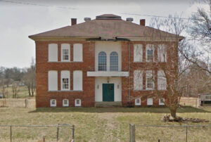 It appears that the old grade school in Arcadia, Kansas has been turned into a home today. Courtesy Google Maps.