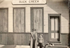 Buck Creek Railroad Station.