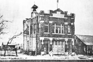 First city hall in Frontenac, Kansas.