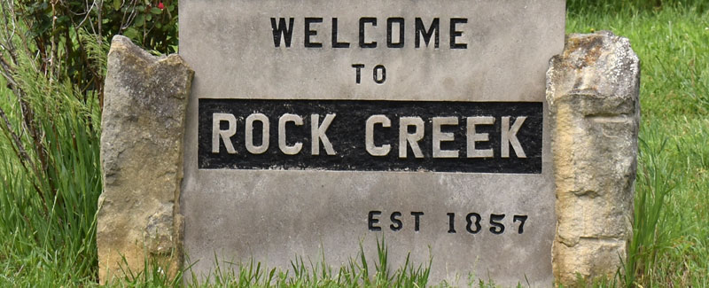 Welcome to Rock Creek, Kansas by Kathy Alexander.
