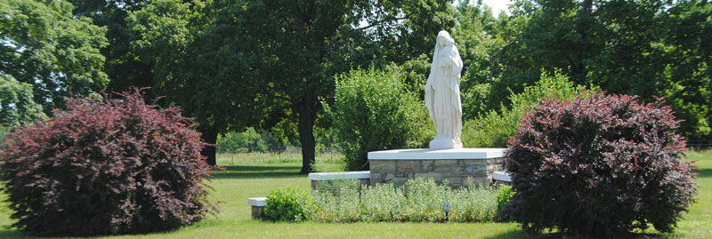 Grounds of the St. Boniface Church by Kathy Alexander.